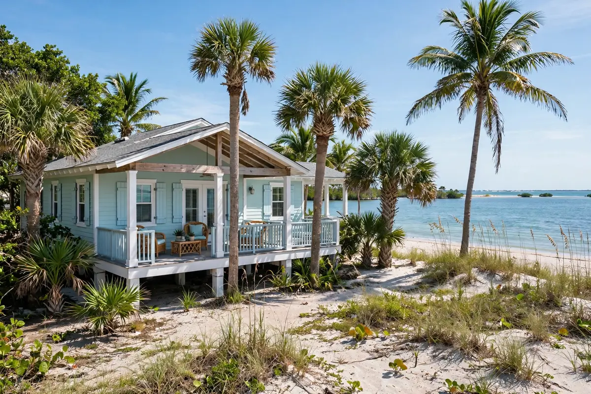 Island home near Coquina Beach in Bradenton Beach FL