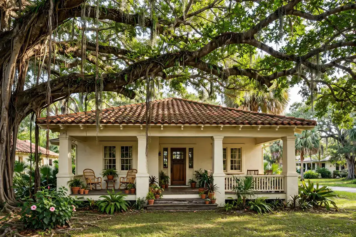 Historic bungalow home in a Sarasota FL neighborhood